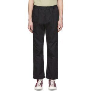 paa Black Canvas Trousers Cotton Pockets Men's Small $250
